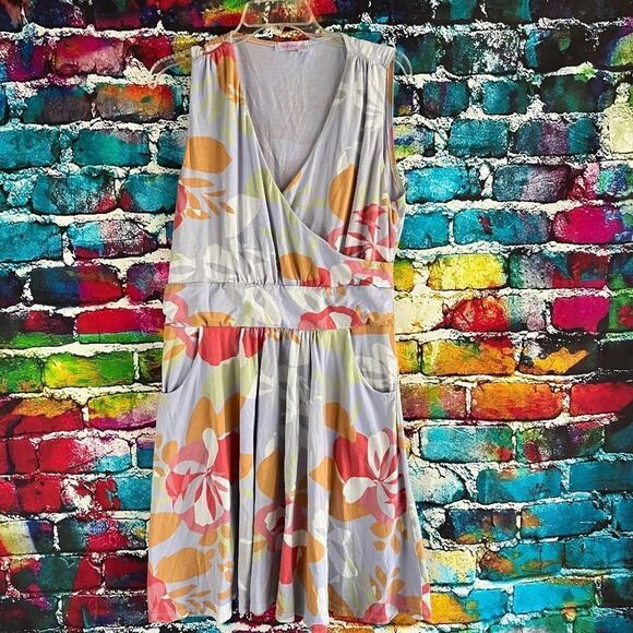 Fresh Produce Fresh Blossoms Floral Lily Tank Dress Pockets Size XL - Picture 1 of 8